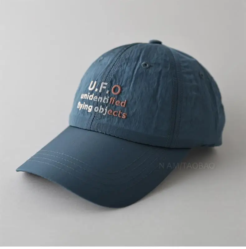 Women's Letter Embroidered Baseball Cap Light Green — feature 4