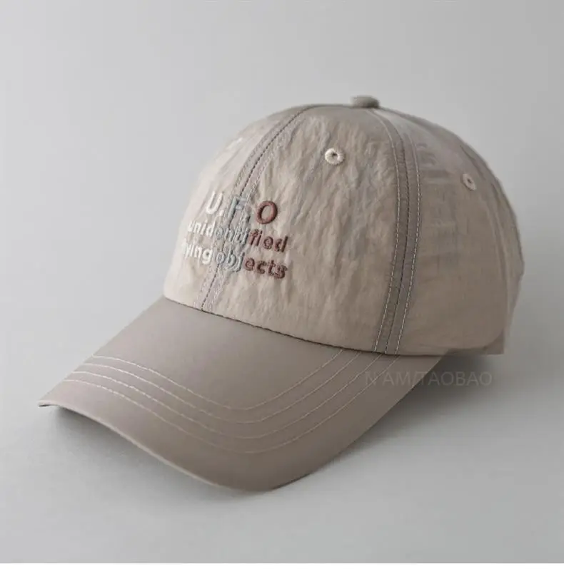 Women's Letter Embroidered Baseball Cap Light Green — feature 6