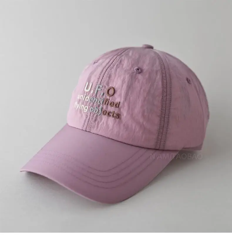 Women's Letter Embroidered Baseball Cap Light Green — feature 8