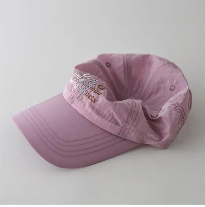 Women's Letter Embroidered Baseball Cap Light Green — feature 9