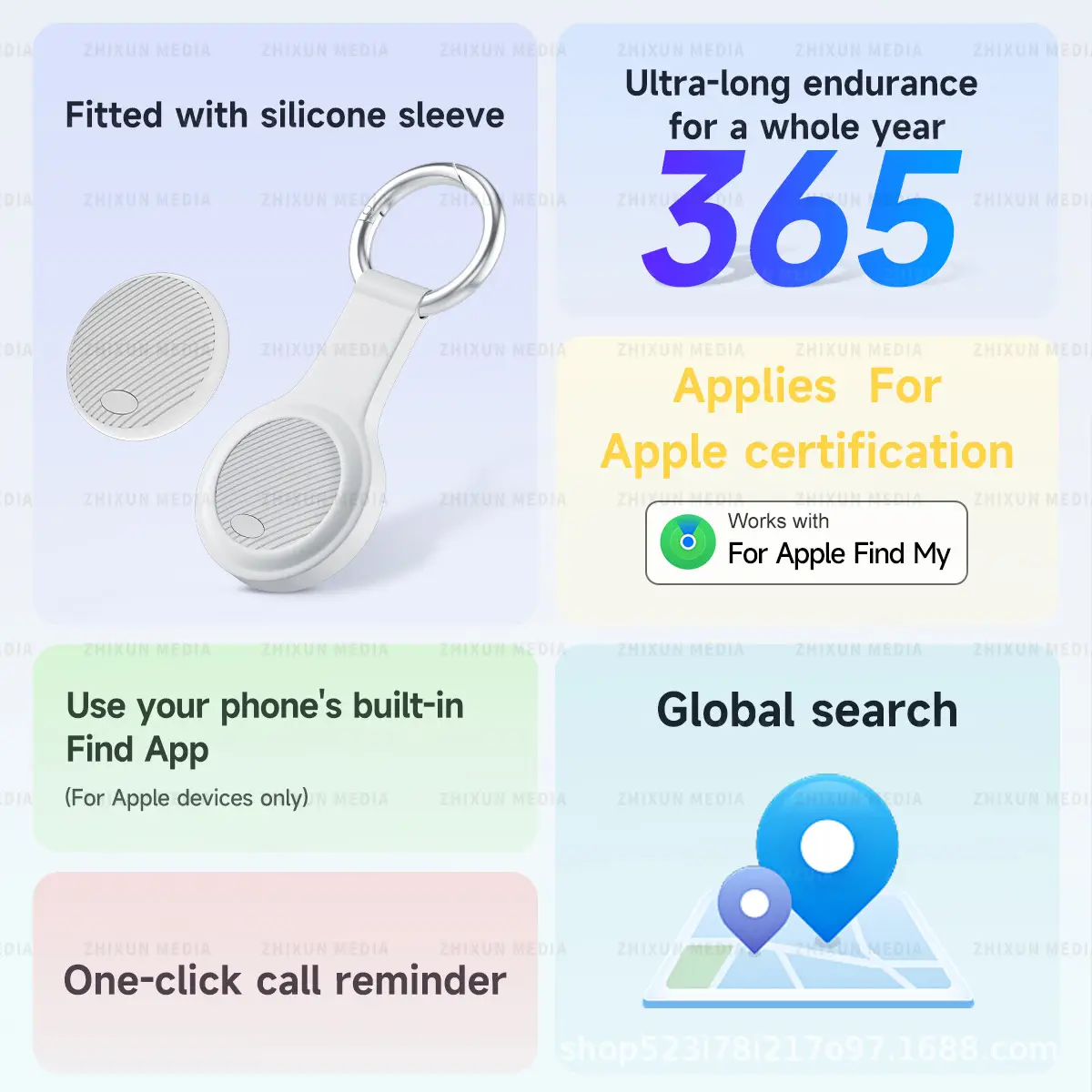AirTag Apple Smart Location Tracker White - Image 8