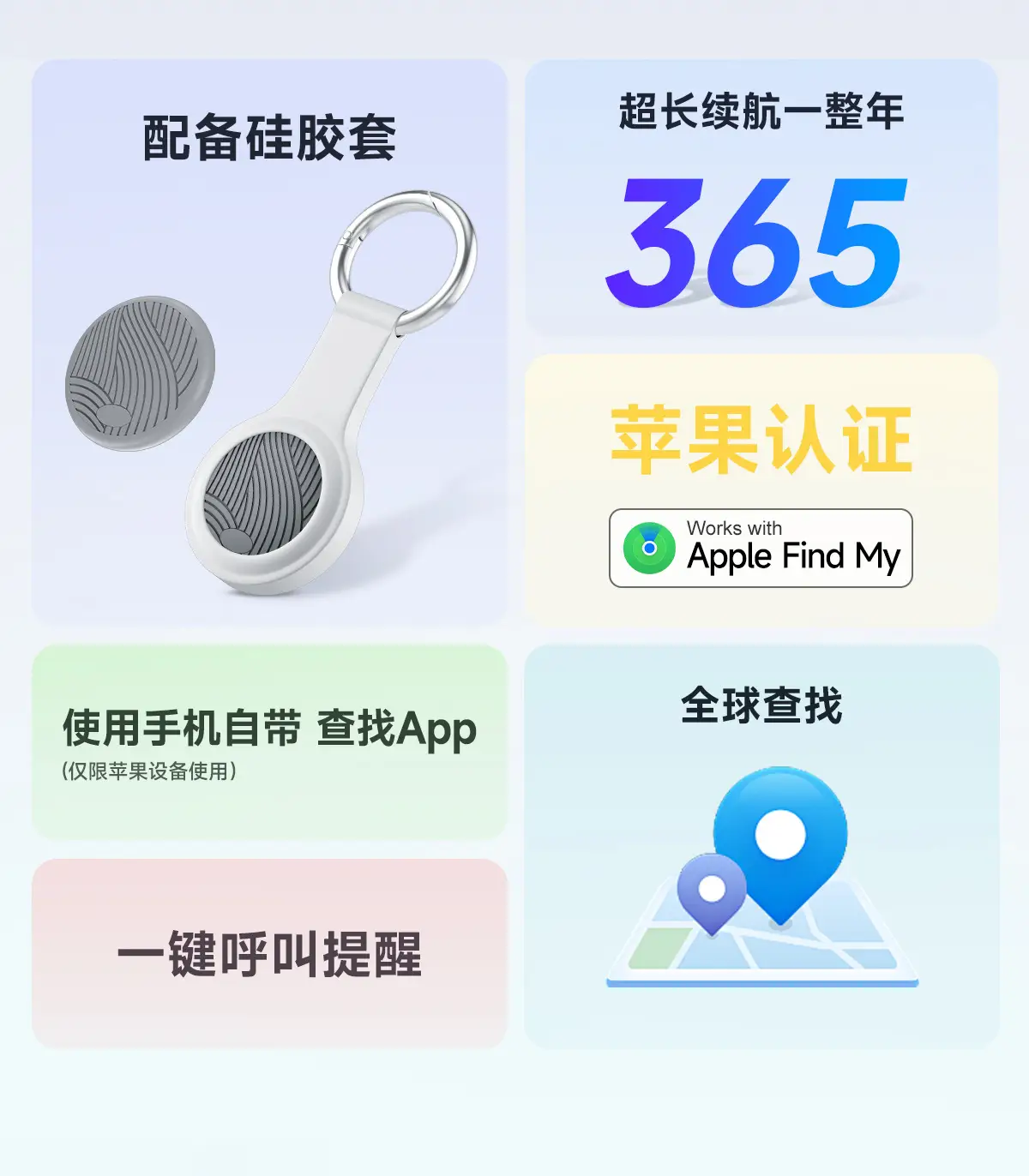 AirTag Apple Smart Location Tracker White — feature 1
