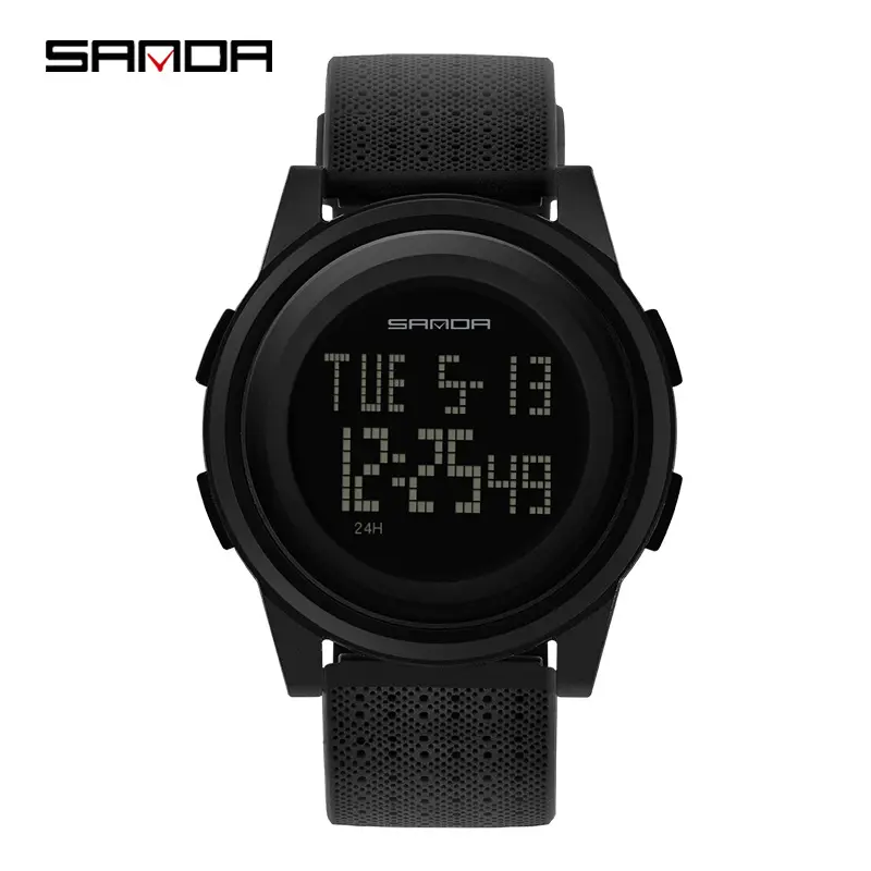 SANDA Multi-Color Digital Watch with LED Light