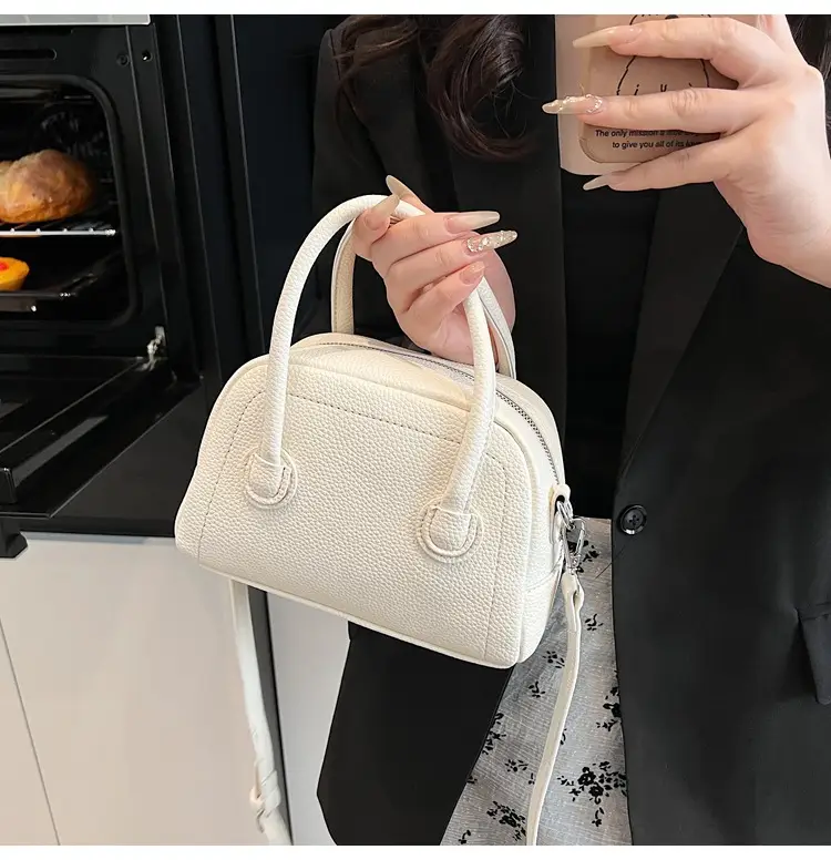 Pink Textured Shoulder Bag for Women 2026 — feature 13