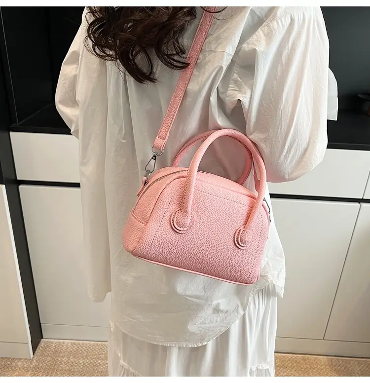 Pink Textured Shoulder Bag for Women 2026 — feature 18