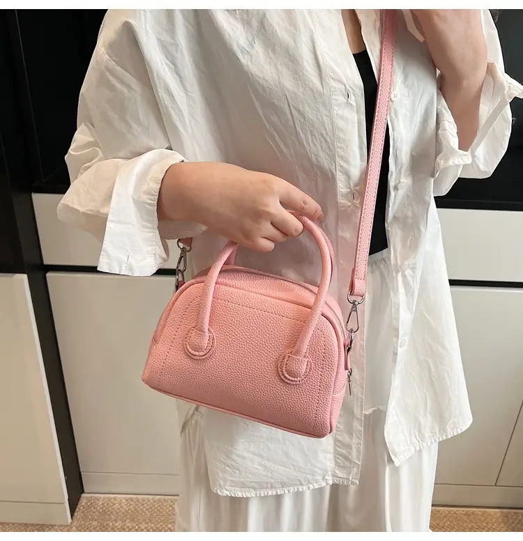 Pink Textured Shoulder Bag for Women 2026 — feature 19