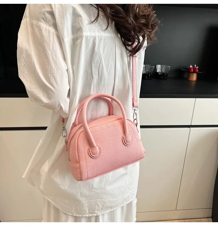 Pink Textured Shoulder Bag for Women 2026 — feature 20