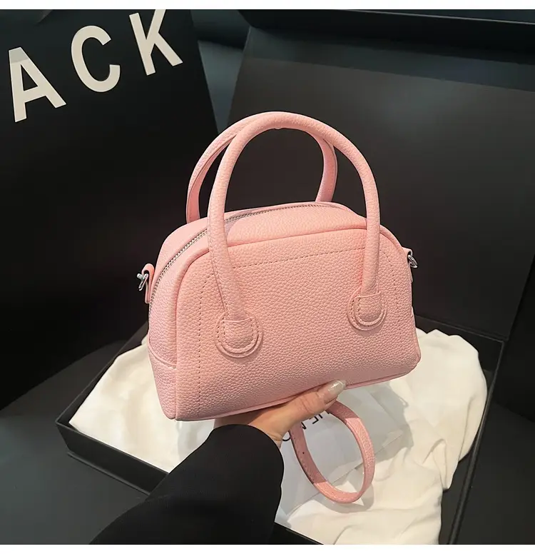 Pink Textured Shoulder Bag for Women 2026 — feature 33