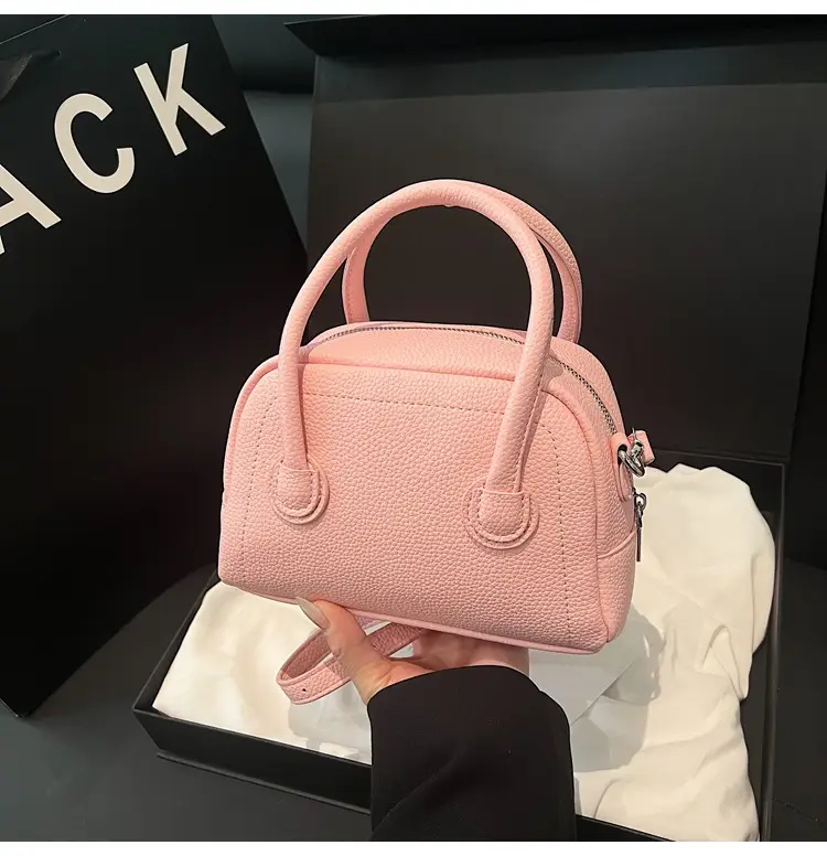 Pink Textured Shoulder Bag for Women 2026 — feature 34