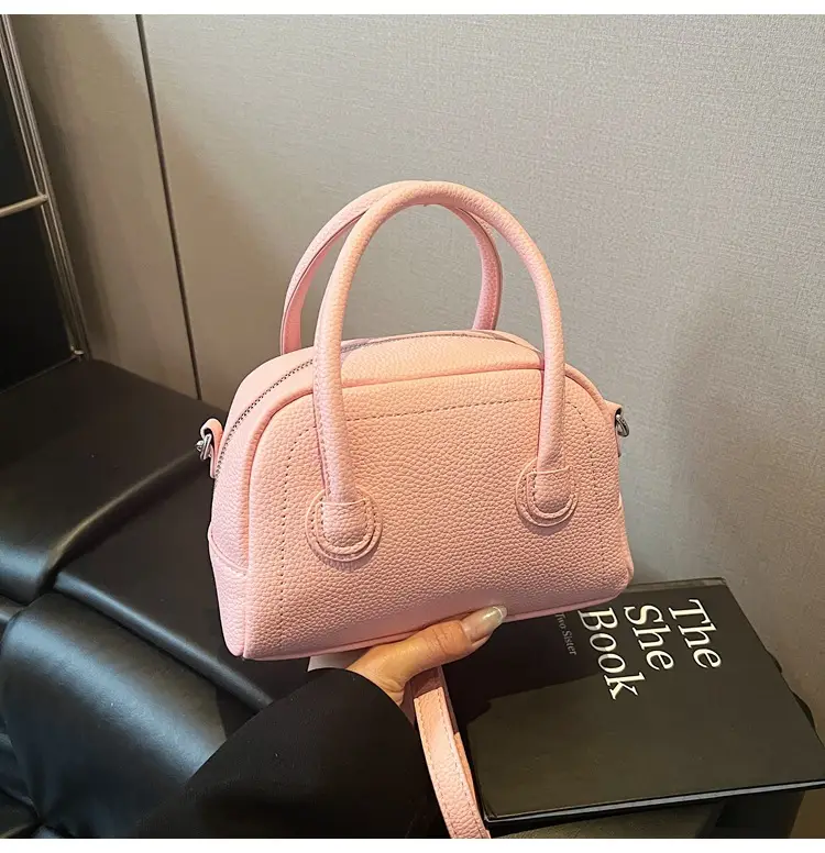 Pink Textured Shoulder Bag for Women 2026 — feature 47
