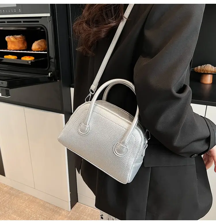 Pink Textured Shoulder Bag for Women 2026 — feature 9