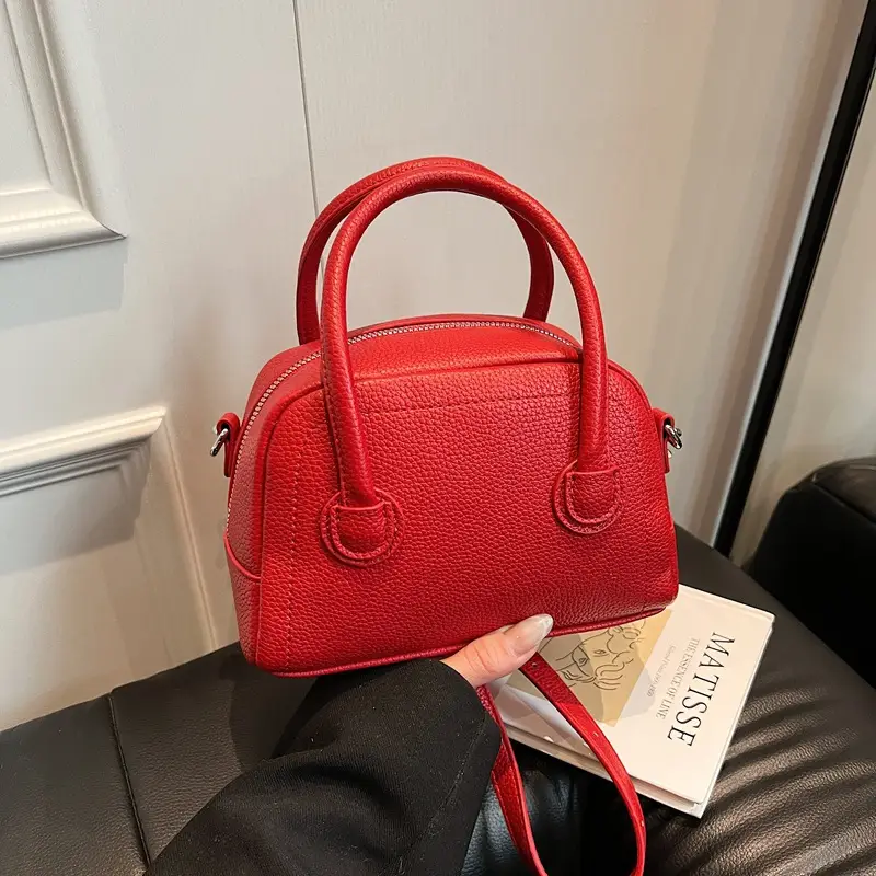 Pink Textured Shoulder Bag for Women 2026 - Image 2