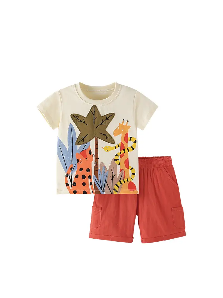 Cross-border Maltese Boys T-Shirt Round Neck Summer Casual