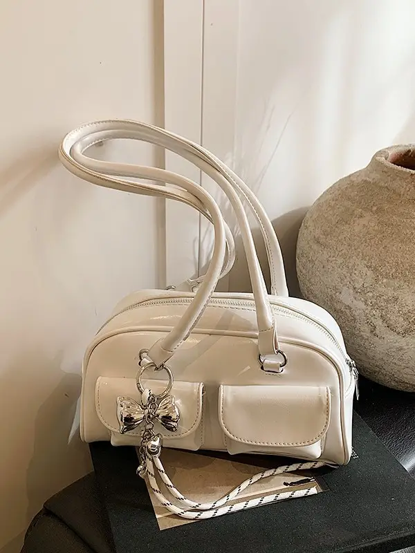 Pink Cross-Border Shoulder Bag with Diamond Charm - Image 11