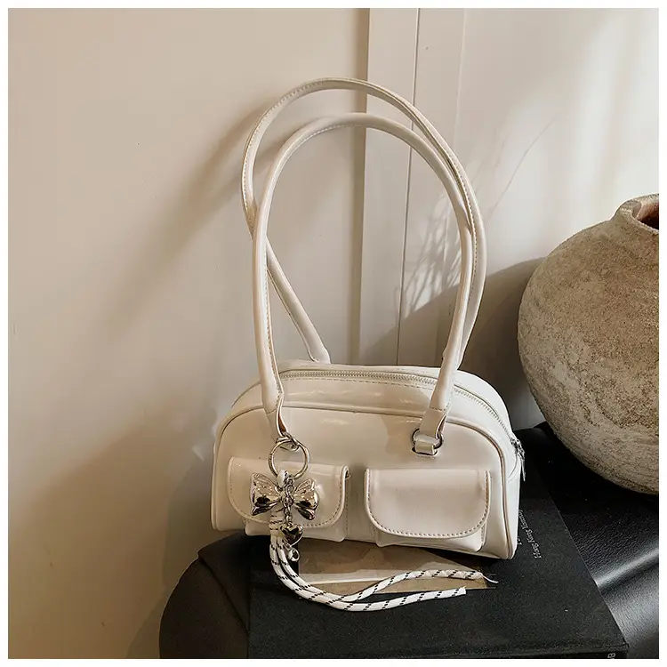 Pink Cross-Border Shoulder Bag with Diamond Charm — feature 29