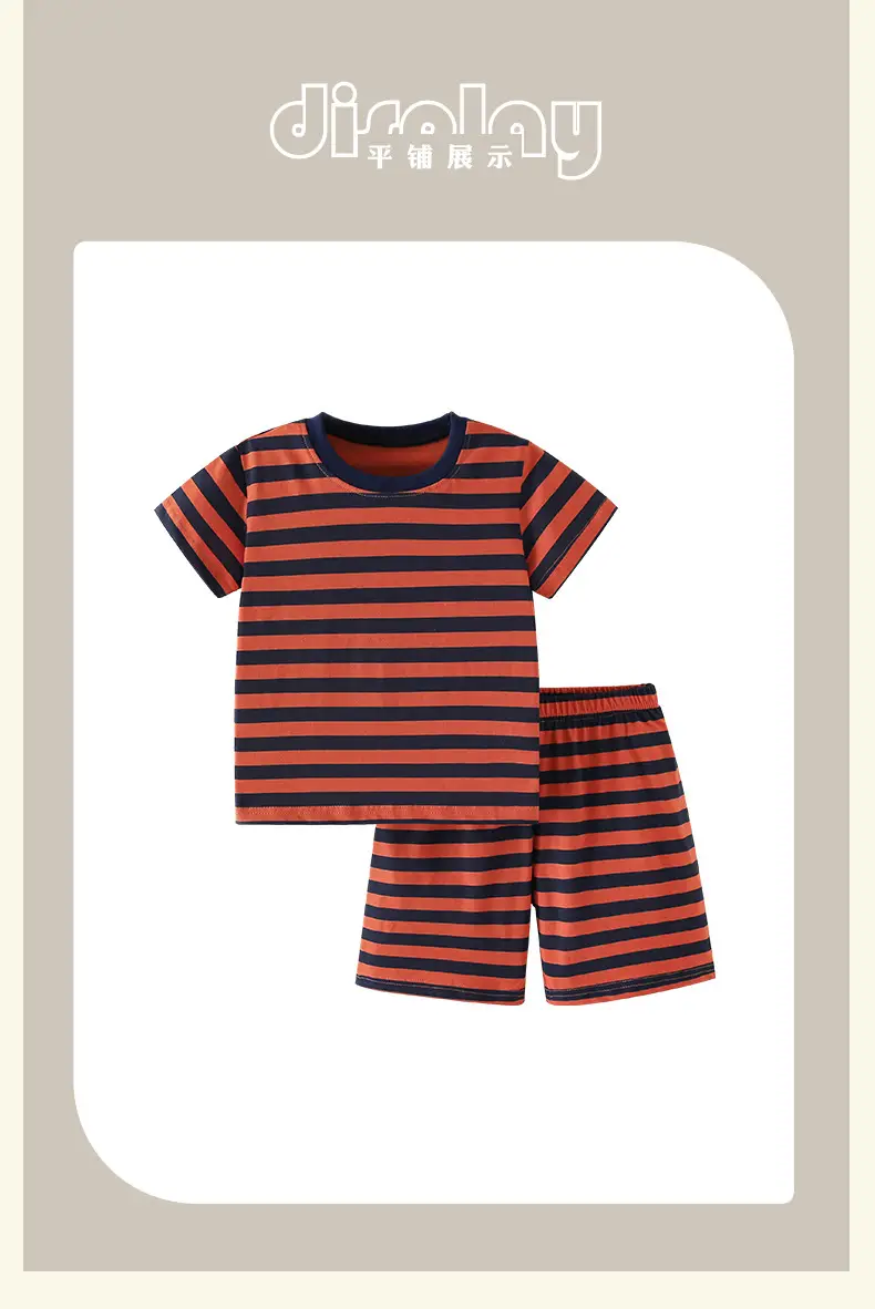 Malwee Boys Striped T-Shirt Shorts Set Summer — feature 10