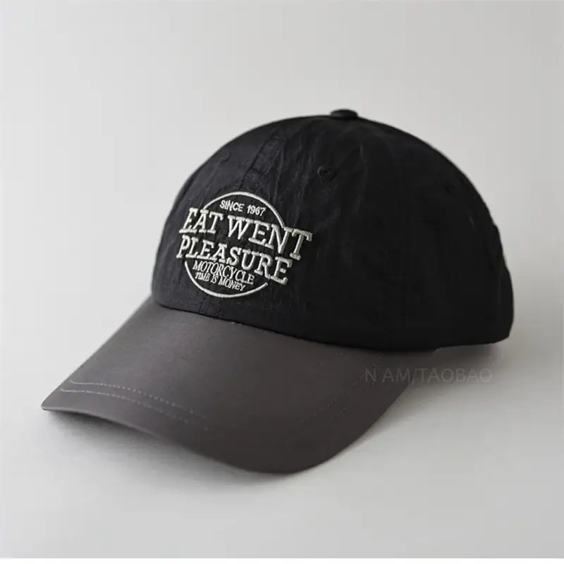 Grey Embroidered Baseball Cap with "New Feather Treasure" Design - Image 8