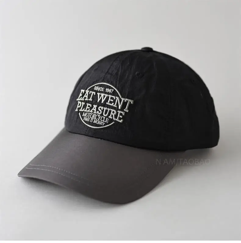 Grey Embroidered Baseball Cap with "New Feather Treasure" Design — feature 3