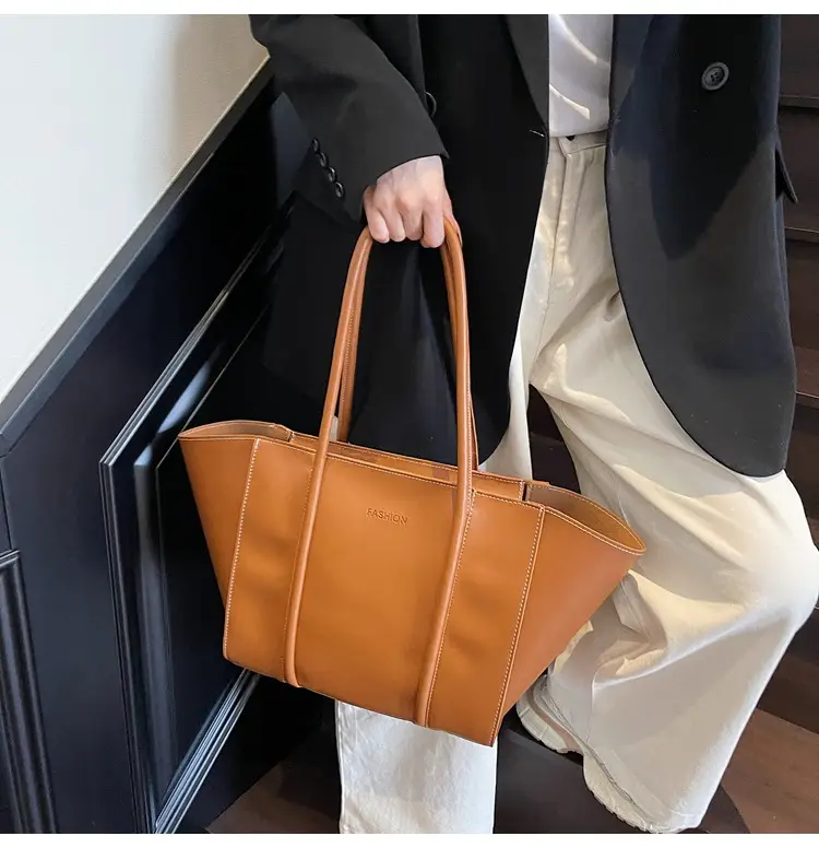 Brown Women's Large Tote Bag Spring Summer — feature 10