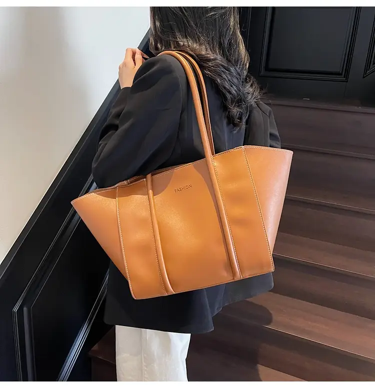 Brown Women's Large Tote Bag Spring Summer — feature 11