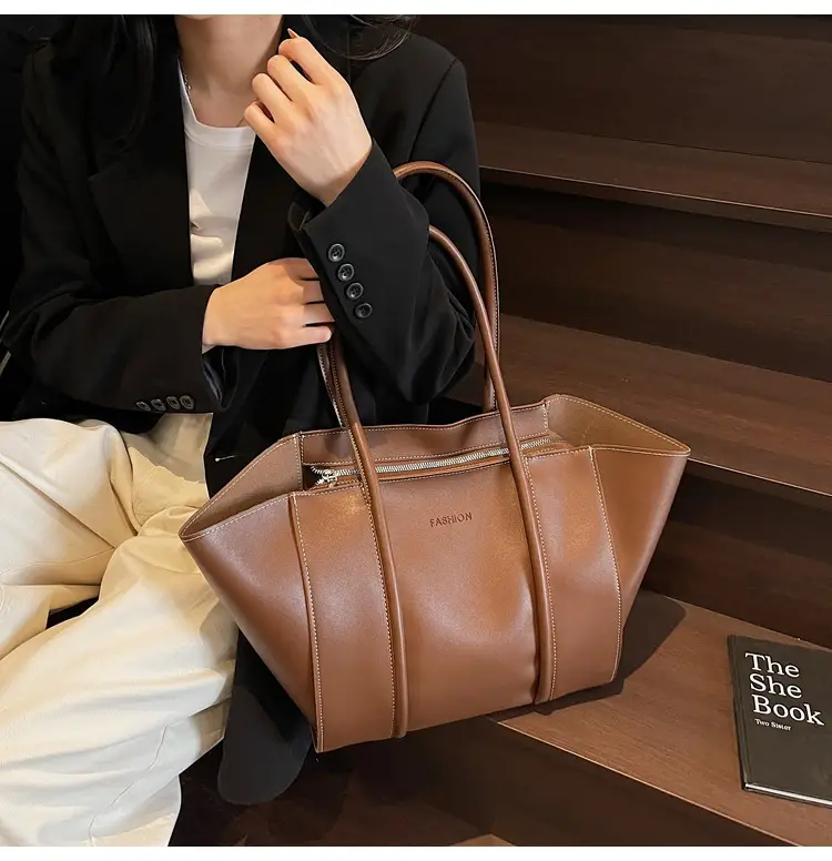 Brown Women's Large Tote Bag Spring Summer — feature 13