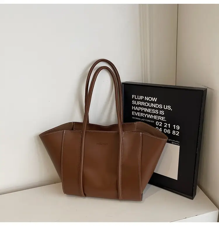 Brown Women's Large Tote Bag Spring Summer — feature 31