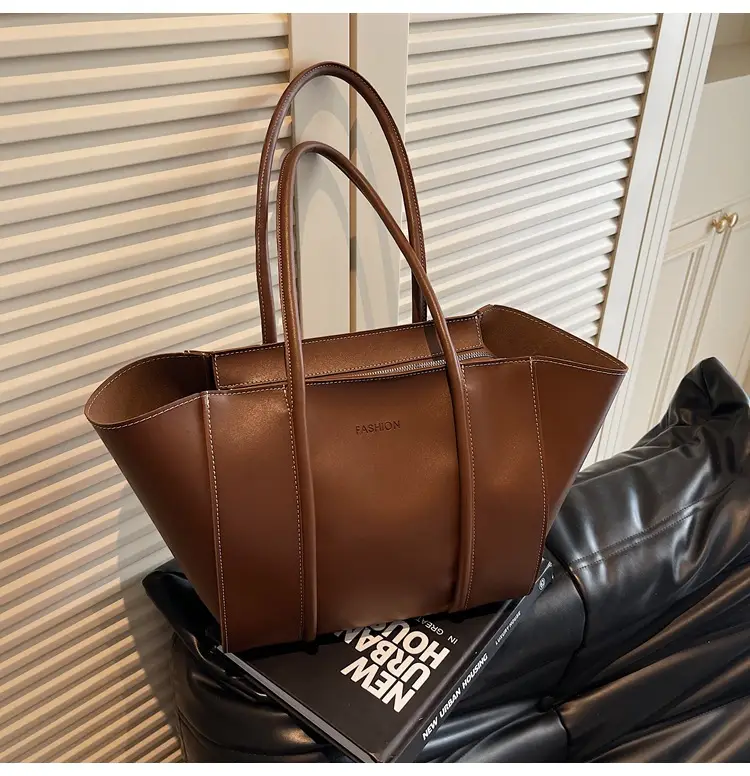 Brown Women's Large Tote Bag Spring Summer — feature 34