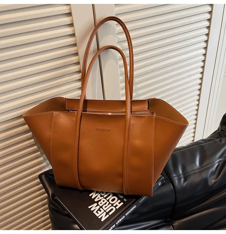 Brown Women's Large Tote Bag Spring Summer — feature 35