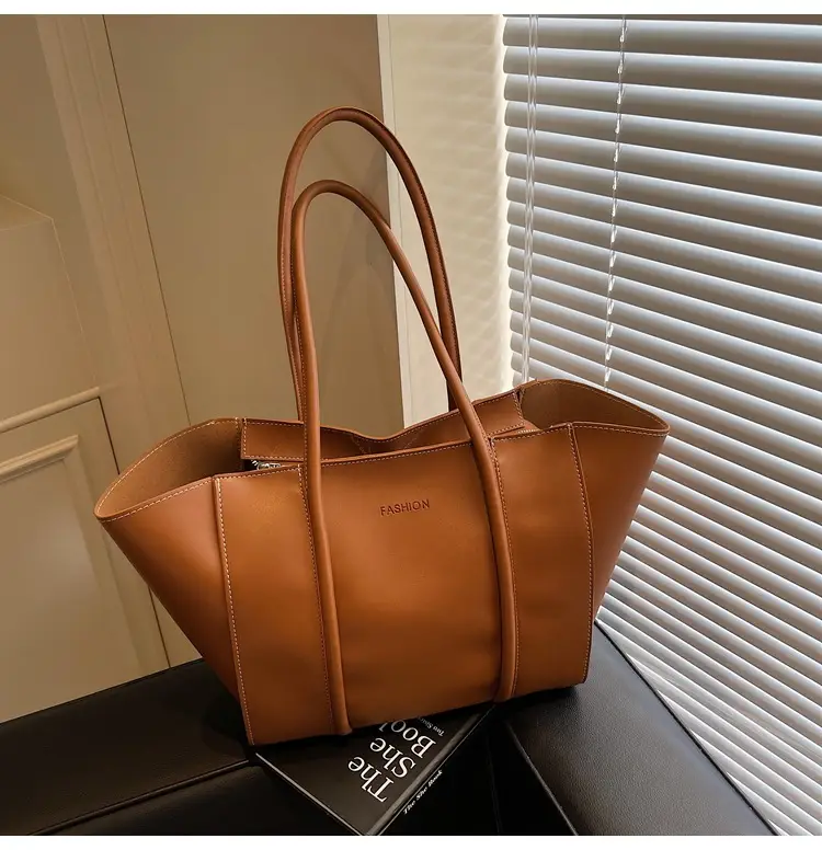 Brown Women's Large Tote Bag Spring Summer — feature 41