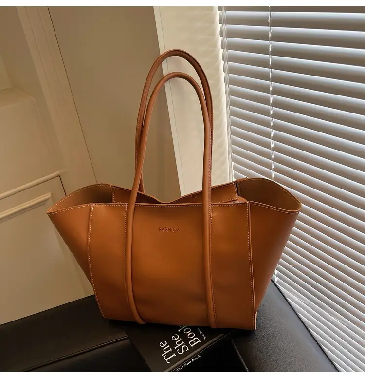 Brown Women's Large Tote Bag Spring Summer — feature 42