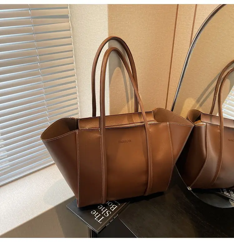 Brown Women's Large Tote Bag Spring Summer — feature 44