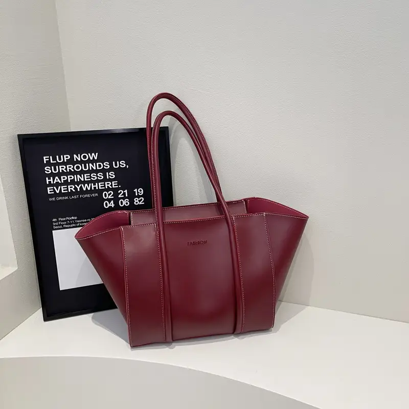 Brown Women's Large Tote Bag Spring Summer - Image 5