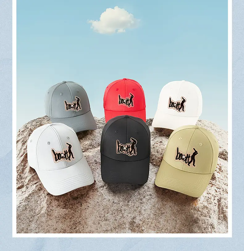 Men's Red Baseball Cap with Logo UV Protection — feature 29