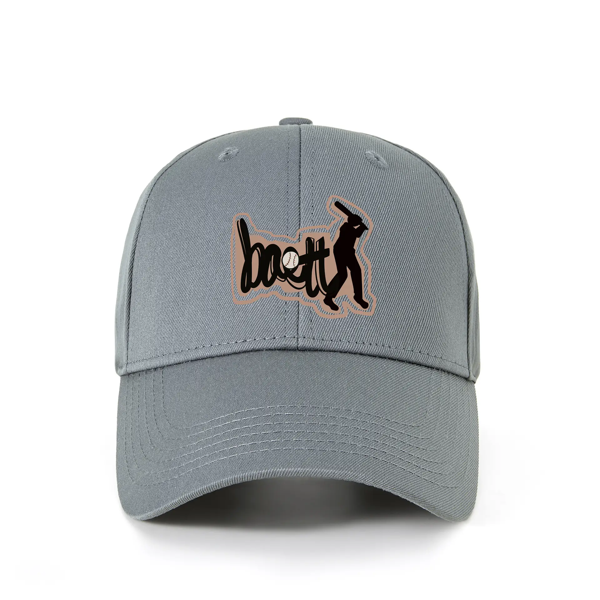 Men's Red Baseball Cap with Logo UV Protection - Image 2