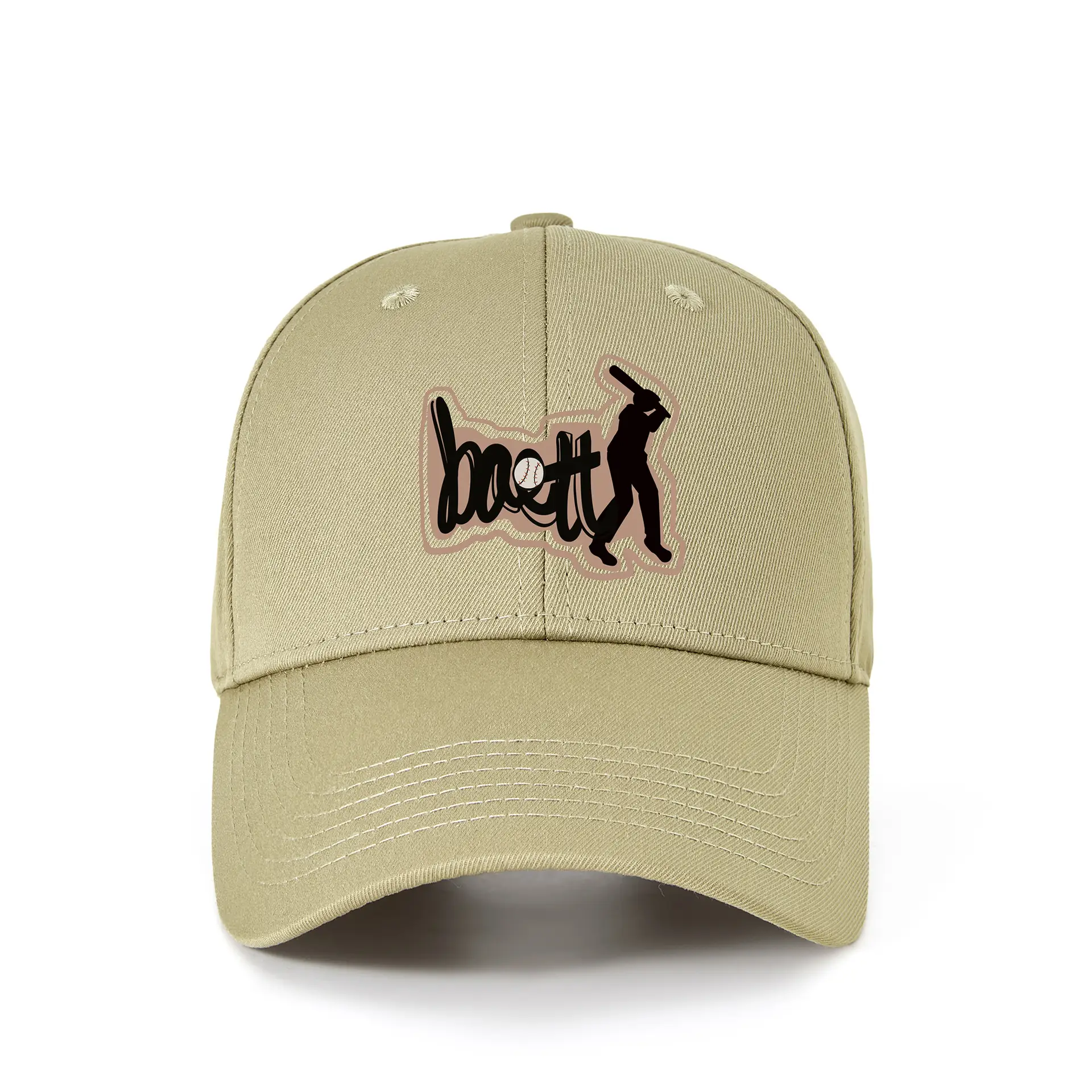 Men's Red Baseball Cap with Logo UV Protection - Image 3