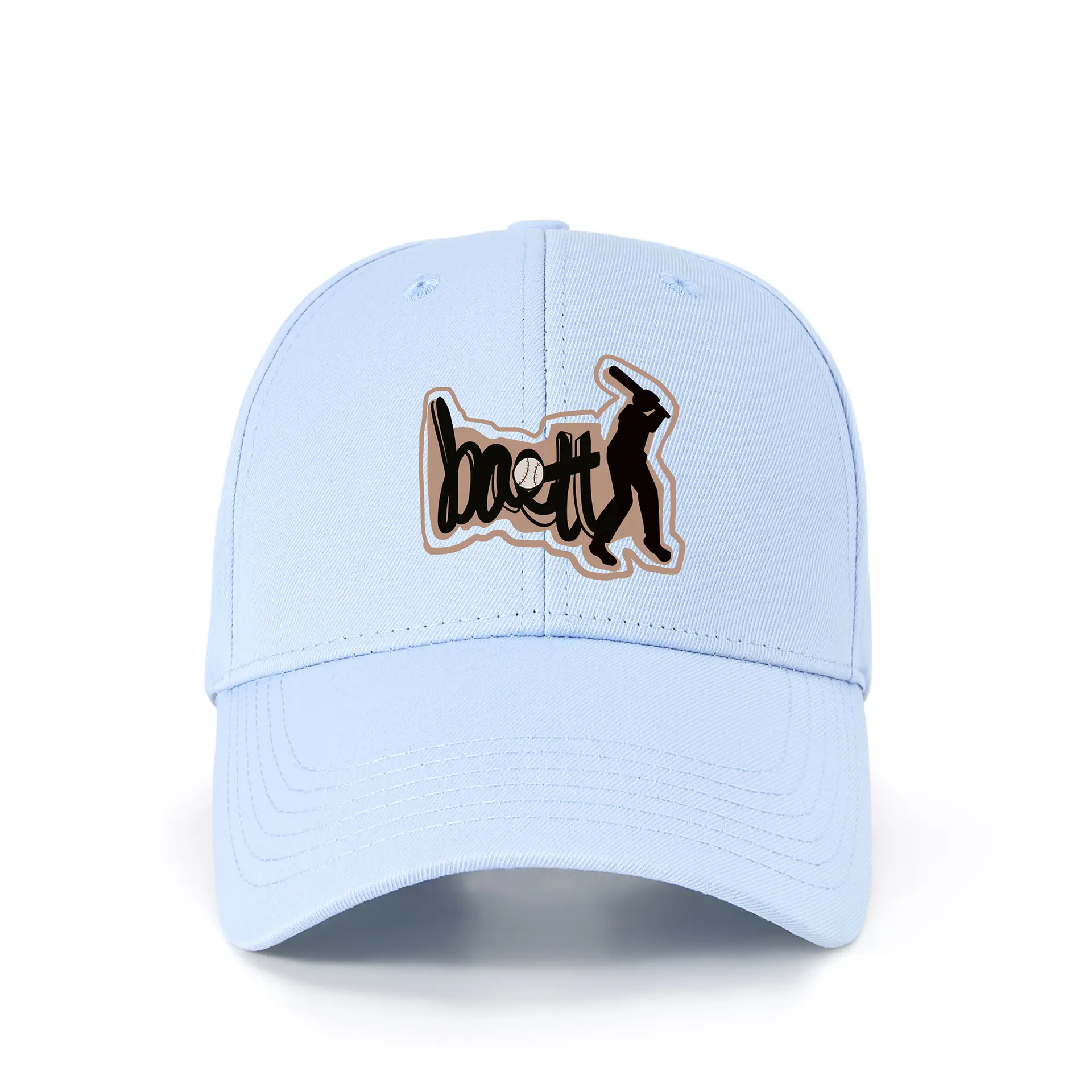 Men's Red Baseball Cap with Logo UV Protection - Image 5