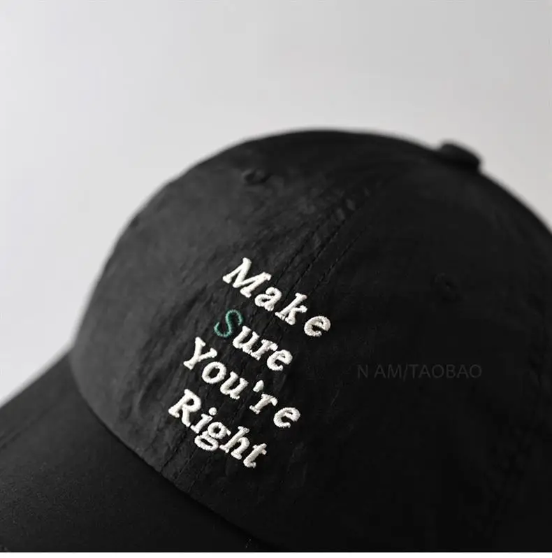 Black Embroidered Baseball Cap for Men Women — feature 10