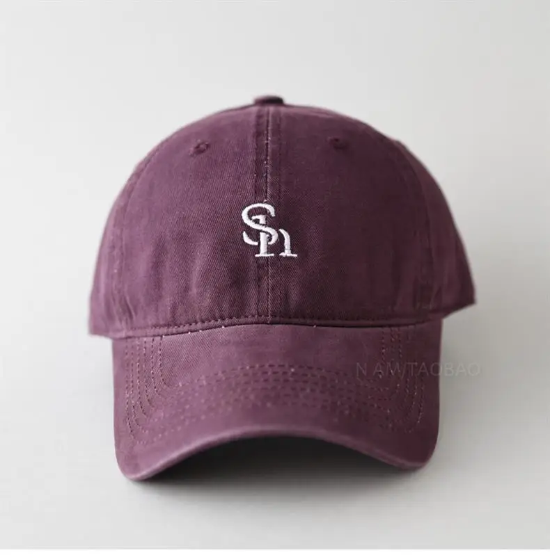 Men's Purple Embroidered Baseball Cap with Chicago Logo — feature 14