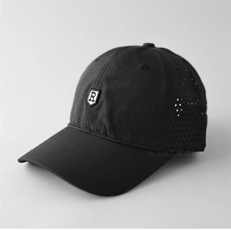 Men Grey Mesh Baseball Cap Summer Lightweight Breathable - Image 7