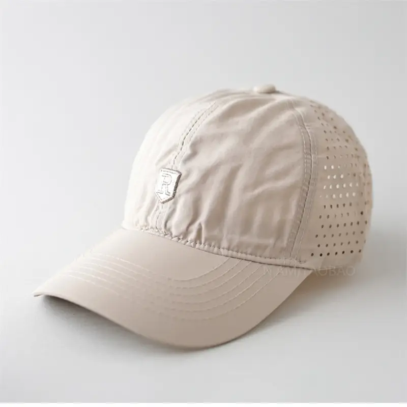 Men Grey Mesh Baseball Cap Summer Lightweight Breathable - Image 8