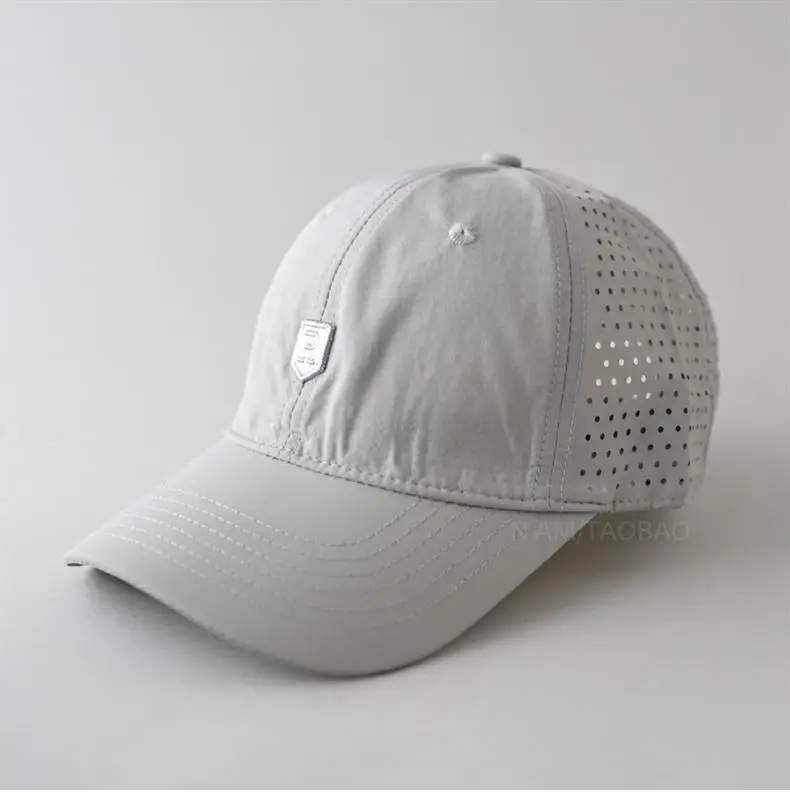 Men Grey Mesh Baseball Cap Summer Lightweight Breathable — feature 3