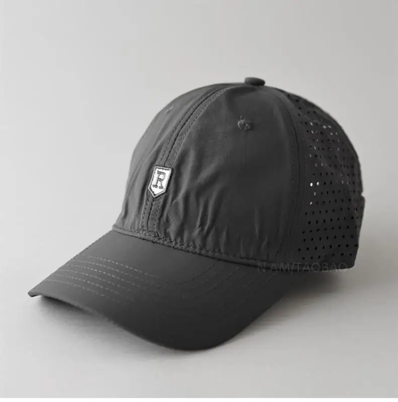 Men Grey Mesh Baseball Cap Summer Lightweight Breathable — feature 5