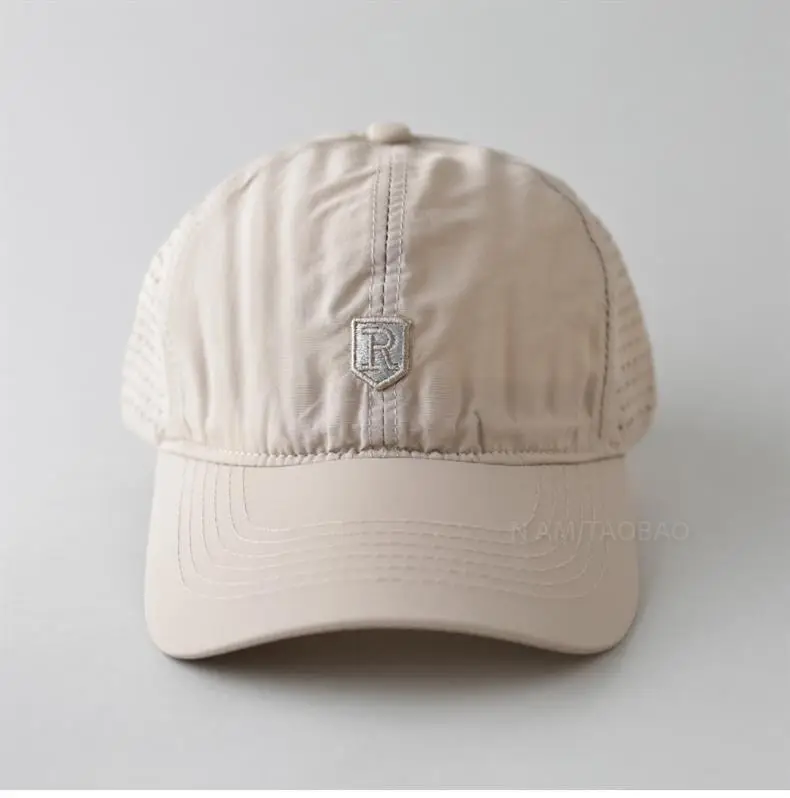 Men Grey Mesh Baseball Cap Summer Lightweight Breathable — feature 7