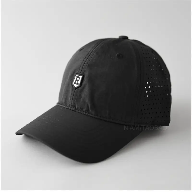 Men Grey Mesh Baseball Cap Summer Lightweight Breathable - Image 2