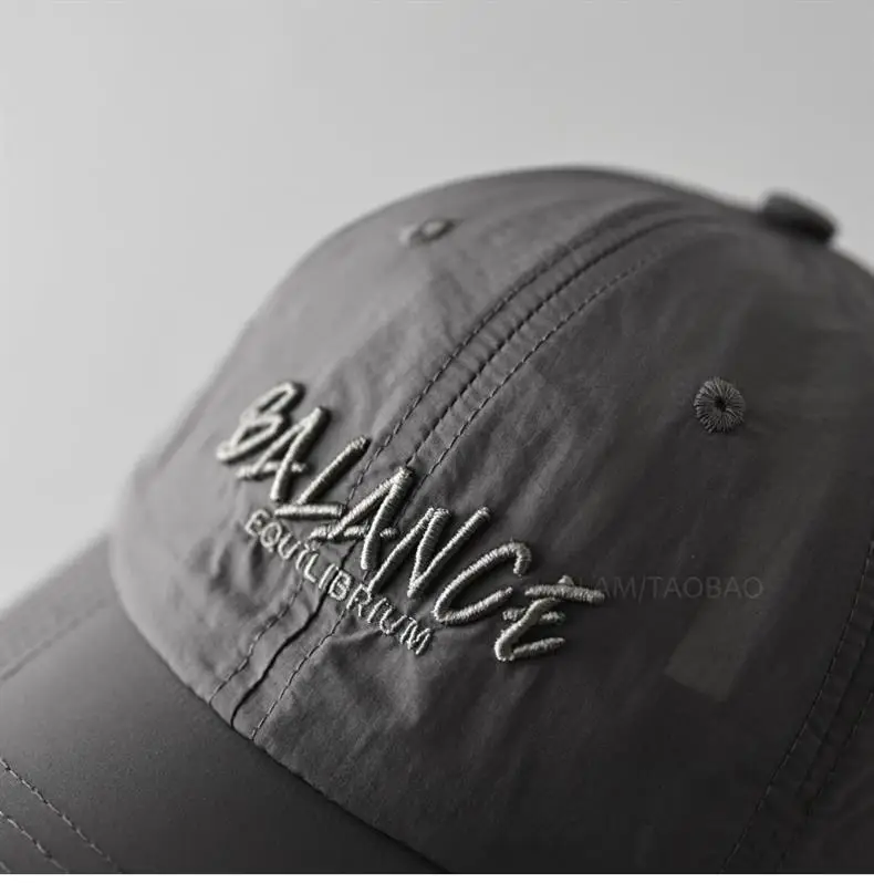 Women Men Black Quilted Baseball Cap Balance Quilted — feature 12