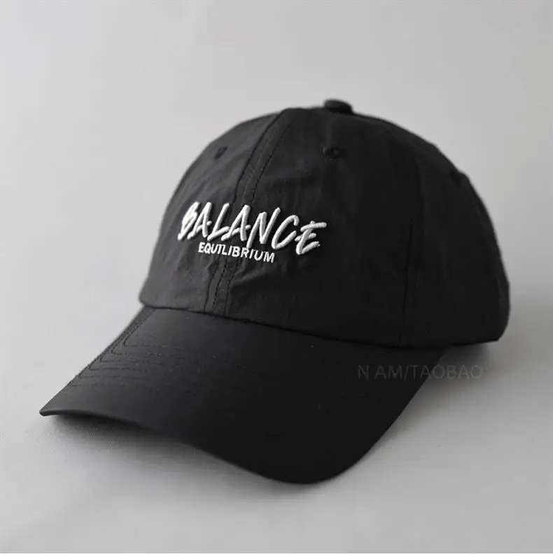 Women Men Black Quilted Baseball Cap Balance Quilted — feature 9
