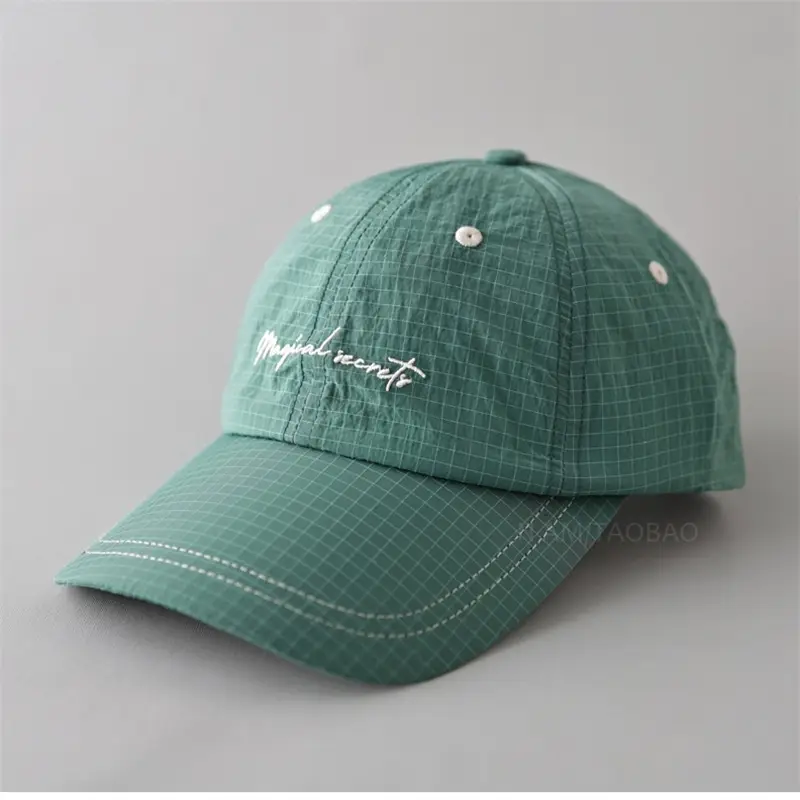 White Embroidered Baseball Cap with Logo - Image 7