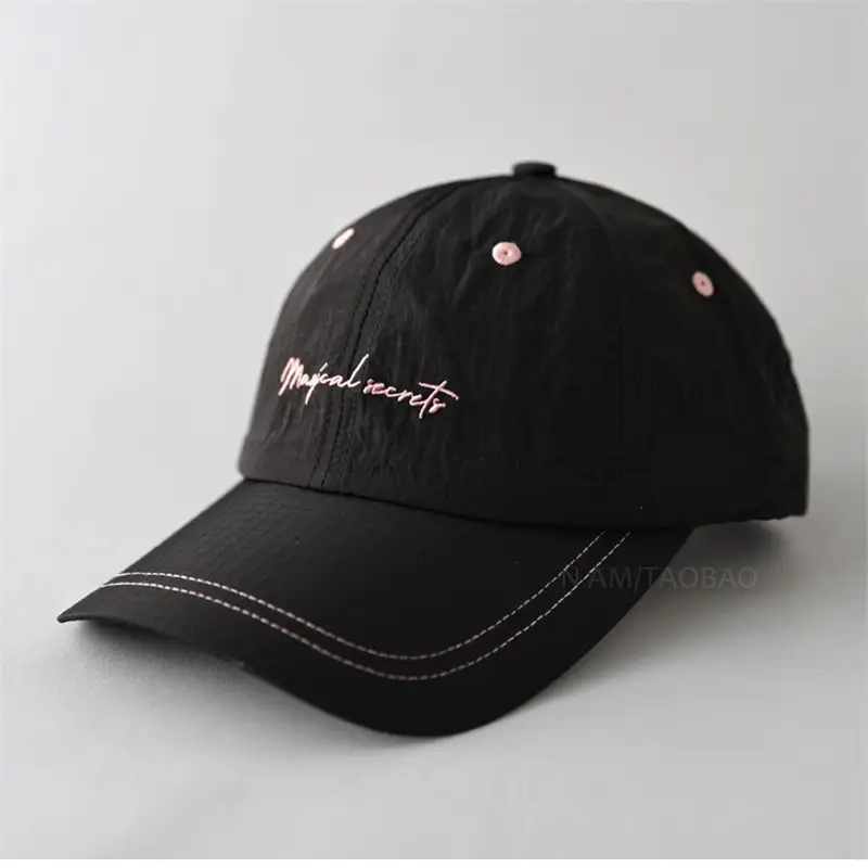 White Embroidered Baseball Cap with Logo - Image 11