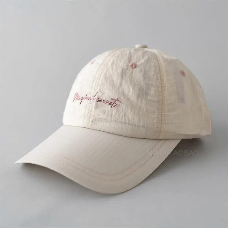 White Embroidered Baseball Cap with Logo — feature 2
