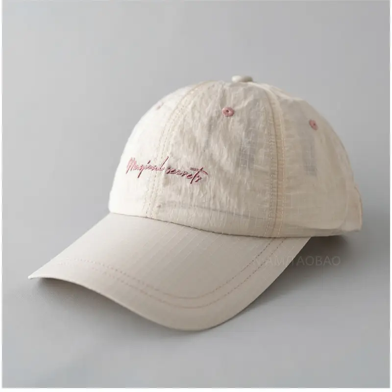 White Embroidered Baseball Cap with Logo - Image 2